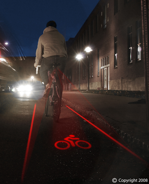 Light Lane o Proyector de Carril Bici