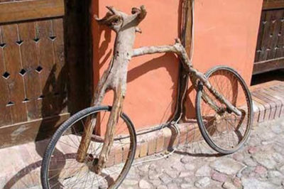 Curiosas bicicletas de madera